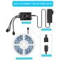 LED Strip Lights, PATIOPTION 32.8ft/10M 3528 SMD RGB Rope Lights Kits Music Sync Color Changing Rope Lights 600 SMD, IR Remote Controller Flexible Strip for TV, Bedroom, Party and Home Decoration