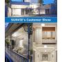 SUNVIE Motion Sensor Ceiling Light Battery Operated Indoor/Outdoor LED Battery Powered Ceiling Light 300LM for Hallway Bathroom Stairs Basement Warehouse with Photocell Sensor ON/Off