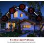 Laser Christmas ProjectorLights Outdoor Waterproof Projector Lights Garden Christmas Lights Star Show with Christmas Decorative Pattern Sand Remote Control for Indoor Outdoor GardenPatio Wall
