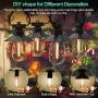 LED Outdoor String Lights 48FT Cafe Lights, Plastic Vintage Edison Bulbs,15 Sockets and Loops, Shatterproof and Waterproof, ETL&Commercial Grade, for Garden Backyard Christmas Party