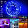 EVISWIY Christmas LED Strip Lights 50 ft for Bedroom with Remote 44 Key IR SMD Color Changing 5050 RGB Flexible LED Tape Lights Lighting for Ceiling Room Under Cabinet Bar Christmas