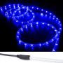 WYZworks 25 ft Blue PRE-Assembled LED Rope Lights - 2 Wire Christmas Holiday Decoration Indoor/Outdoor Lighting | UL Certified