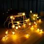 Easter LED String Lights Crab Sea Beach Theme 10ft 30 LEDs Battery Operated Copper Wire Night Light Waterproof Indoor Bedroom Children Girls Room Wall Décor Party Decorations