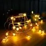 Easter LED String Lights Crab Sea Beach Theme 10ft 30 LEDs Battery Operated Copper Wire Night Light Waterproof Indoor Bedroom Children Girls Room Wall Décor Party Decorations