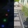N-HEART 4 Pack Solar Ground Lights 8 LED In-Ground Outdoor Disk Lights,Auto Smart Sensor On/Off Waterproof,Energy Saving Lighting,for Landscape Pathway,Patio,Garden,Yard,Walkway,Lawn,Colorful