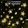 Solar Star String Lights 40Ft 100LED , KeShi 8 Modes Solar Powered Twinkle Fairy Lights, Waterproof Star Twinkle Lights for Outdoor, Gardens, Lawn Patio, Landscape, Christmas, Warm White