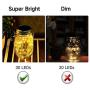 Starry Love Upgraded Solar Mason Jar Lid Light Outdoor Waterproof,Warm White 10 Pack,30 LED String Fairy Star Firefly Jar Lid Lights,Including 10 Hangers (Excluding Jars),for Terrace Garden decoration