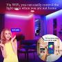 Militisto LED Light Strips 50ft (1-Pack) - Alexa Smart LED Strip Lights Compatible with Echo,Google Home - Music LED Lights for Bedroom,Aesthetic Room Decor,Smart Home, Home Decorations, Dorm Decor