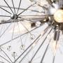 Maxax Firework Crystal Chandeliers 8 Lights Pendant Lighting for Dining Room,Bathroom,Bedroom (Chrome)
