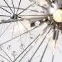 Maxax Firework Crystal Chandeliers 8 Lights Pendant Lighting for Dining Room,Bathroom,Bedroom (Chrome)