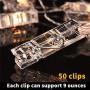 Photo Clip String Lights 33 ft Starry Fairy Lights with Remote Control 50 Clips for Hanging Photo Pictures USB Powered Copper Wire Lights Bedroom Decor Wedding Christmas Decorations Warm White