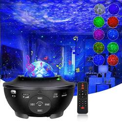 Star Projector Night Light, Galaxy Projector with Remote Control LED Nebula Cloud Light Projector Music Speaker Ocean Wave Night Lights for Kids Adult Bedroom/Home Theatre Ambiance Decor