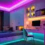 Daufri LED Lights for Bedroom, 32.8ft RGB Dimmable Color Changing Light Strips, Waterproof & Flexible with Remote and 12V Power Supply