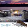 LEONLITE 4 Inch LED Hardscape Paver Light, 0.5W Low Voltage, Retaining Wall Lights Outdoor, IP65 Waterproof, Daylight 5000K, Clear Lens, 40,000 Hours Lifespan, Pack of 4