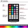 LAIFUNI Dimmable Under Cabinet Lighting, RGB LED Light Bar, RF Remote Control Lamp, Multicolor Under Counter Lights for Desk, Room, Cupboard, Hallway, Shelf, Closet (24 Inch)