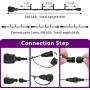 holahome Led Christmas String Lights Outdoor Indoor - 115Ft 300 LED UL Certified 8 Modes End to End Plug - Warm White Fairy Lights for Xmas Tree, Wedding, Patio, Garden, Holiday Decoration