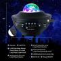 Yiliaw Star Projector Night Light Ocean Wave Projector with Bluetooth Music Speaker Timing Function,10 Lighting Modes and Adjustable Brightness Suitable for Home Theater/Kids Adults Room Decoration