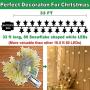 TURNMEON 33 Ft 100 Led Stars String Lights with Timer, Waterproof Star Fairy Lights 8 Modes Remote Control Fairy String Lights Decoration Fairy Lights for Bedroom Home Party Decor(Warm White)