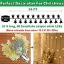 TURNMEON 33 Ft 100 Led Stars String Lights with Timer, Waterproof Star Fairy Lights 8 Modes Remote Control Fairy String Lights Decoration Fairy Lights for Bedroom Home Party Decor(Warm White)