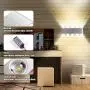 KAWELL Modern Wall Lamp 10W Indoor Wall Light Up Down Light Hallway Wall Sconce Silver Brushed for Bedroom Corridor Living Room Stairs KTV, Warm White KAWELL Modern Wall Lamp 10W Indoor Wall Light Up Down Light Hallway Wall Sconce Silver Brushed for Bedroom Corridor Living Room Stairs KTV, Warm White