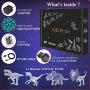 FULLOSUN Dinosaur Gifts, T-rex Dinosaur 3D Night Light for Kids (4 Patterns) with Remote Control & 16 Colors Changing & Dimmable Function & Gift Wrap, Xmas Birthday Gifts for Boy Girl