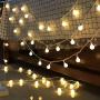 Christmas Lights for Bedroom, Globe String Lights 19.6 ft 40 LED Fairy Lights Battery Operated for Garden Wedding Party Decor Indoor Outdoor Ball String Lights, Warm White