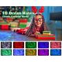 VANKYO Christmas Projector Lights Outdoor, 2-in-1 Ocean Wave LED Waterproof Projection Lights with Remote for Xmas Theme Holiday Party Decorations