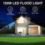 MEIKEE 150W LED Flood Light, Super Bright 15000 LM LED Work Light, IP66 Waterproof Outdoor Security Lights 5000K Natural White Light Flood Light for Garage, Garden, Lawn and Yard（2Pack)