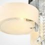 DINGGU Flush Mounted 3 Light Chrome Finish Modern Chandelier Ceiling Light Fixtures for Bedroom,Living Room,Dinng Room