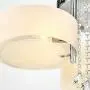 DINGGU Flush Mounted 3 Light Chrome Finish Modern Chandelier Ceiling Light Fixtures for Bedroom,Living Room,Dinng Room