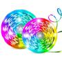 HueLiv 32.8ft LED Strip Lights Color Changing Strip Lights RGB 5050 LED Wireless Smart Wi-Fi App Control Compatible with Alexa Google Home, Music Sync for Home, Bedroom, TV, Kitchen and Party