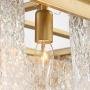 Rectangle Crystal Chandelier, Siljoy Modern Luxury 9-Lights Rectangular Gold Pendant Ceiling Light Restaurant lamp Fixture for Dining Room Kitchen Island, L40'' x W14'' x H12''