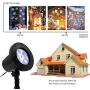 SZWTC Snowfall LED Light Projector, Christmas Snow Light,Snow Falling Projector Lamp Dynamic Snow Effect Spotlight for Garden Ballroom, Party,Halloween,Holiday Landscape Decorative