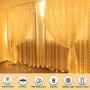 Curtain Lights,Star String Twinkle Fairy String Lights for Bedroom, 8 Modes Waterproof 9.8 X 9.2ft 280 LED Christmas Wall Decor Hanging Lights with Remote Control ,Wedding Garden Outdoor Indoor(White)