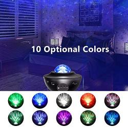 Star Projector, 2 in 1 Ocean Wave Starry Light Projector LED Nebula Cloud for Kids Bedroom/Game Rooms/Home Theatre/Night Light Ambiance with Bluetooth Music Speaker, with Remote Control, EURPMASK