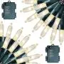 FUNPENY 2 Pack 50 LED Outdoor Christmas Lights, 16 FT Mini String Light with 8 Modes, Waterproof Tree Lights for Indoor Outdoor Patio Garden Party Wedding Christmas Decoration, Warm White FUNPENY 2 Pack 50 LED Outdoor Christmas Lights, 16 FT Mini String Light with 8 Modes, Waterproof Tree Lights for Indoor Outdoor Patio Garden Party Wedding Christmas Decoration, Warm White
