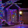 JMEXSUSS 2 Pack Solar String Light 200LED 75.5ft 8 Modes Solar Christmas Lights Waterproof for Gardens, Wedding, Party, Christmas Tree,Halloween,Homes,Xmas,Gifts,Outdoors (200LED-Multicolor-2Pack)