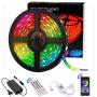 LED Strip Lights for Bedroom,Tesoky 16.4ft RGB 5050 Led Rope Lights Color Changing with 20 Keys IR Remote Controller and App Smart Bluetooth Controlled Led Strip Lights Mood Light for Home Kitchen