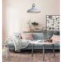 SUSUO 18'' Wide Barn Pendant Light Fixtures Retro Rustic Warehouse Shade Hanging Ceiling Lighting with Wire Cage,White