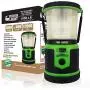 Tough Light USB Rechargeable LED Lantern - Hanging Tent Lamp for Camping, Outdoors, Hurricane or Power Outage - 400 Hours of Light from One Charge! Candle Feature - 1,000 Lumens - 2 Year Warranty