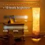 Floor Lamp, CHIPHY 39'' dimmable Standing Lamp, 7 Colors Changing LED Bulbs and 10 Levels Brightness and Color Temperature, Remote Control, Brown Fabric Shade, Modern for Bedroom, Kids Room, Play Room