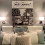 Wall Lamp Light with Outlet Living Room Beside Wall Sconces Stainless Steel Opaque Ivory Square Linen Shade
