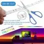 LED Strip Lights, PATIOPTION 16.4ft Waterproof Bluetooth Phone Controller RGB 5050 LED Tape Lights, Music Sync Color Changing LED Strip Lights with Remote for Bedroom, Home Decor, Cabinet, TV, Party