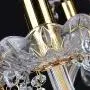 SEFINN FOUR K9 Crystal Chandelier, Modern Candle LED Chandelier Light Fixture Pendant Lighting, Dining Room Bedroom Kitchen Living Room Chandelier of 6 Lights, L21.6'' x W21.6'' x H27''