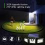 Solar Lights Outdoor, ZHUPIG 3 Adjustable Heads Solar Powered Outdoor Lights, 800LM 6000K Solar Motion Sensor Light Outdoor, IP65 Waterproof, Wide Angle Illumination for Garage, Garden and Pathway