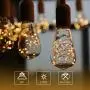 MEILUX LED Globe Fairy Light Bulb，ST64 E26 Warm White Edison Screw Night Lights,Flash Starry Decorative Copper Wire String Lights for Bedroom Living Room Festival Christmas, Non-dimmable, 4 Pack
