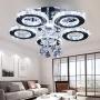 TongLan Crystal LED Ceiling Light Flush Mount 5 Rings Stainless Steel Pendant Lamp Modern Chandelier Lighting Fixture for Foyer Living Room Dining Room (Cool White) TongLan Crystal LED Ceiling Light Flush Mount 5 Rings Stainless Steel Pendant Lamp Modern Chandelier Lighting Fixture for Foyer Living Room Dining Room (Cool White)