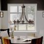 Rosient 5-Light Indoor Chandelier, Farmhouse Contemporary Foyer Pendant Light, Dinning Room Chandelier Lighting Fixture in Oil Rubbed Bronze Finish