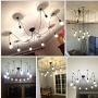 ZHMA Ceiling Spider Lamp Light Pendant Lighting, Antique Classic Adjustable DIY Lighting Chandelier Modern Chic Industrial Dining 8 Arms(Each with 1.7m Wire)