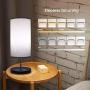 Wellwerks Table Lamp with Bulb (Included), Adjustable Color Temperature and Brightness Touch Control Bedside Lamp ,Nightstand Lamp for Bedroom, Living Room, Kids Room